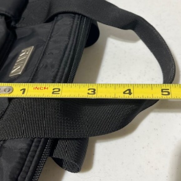 Black RMN Nylon Travel Messenger Laptop Notebook Tote Case Bag - Picture 13 of 16